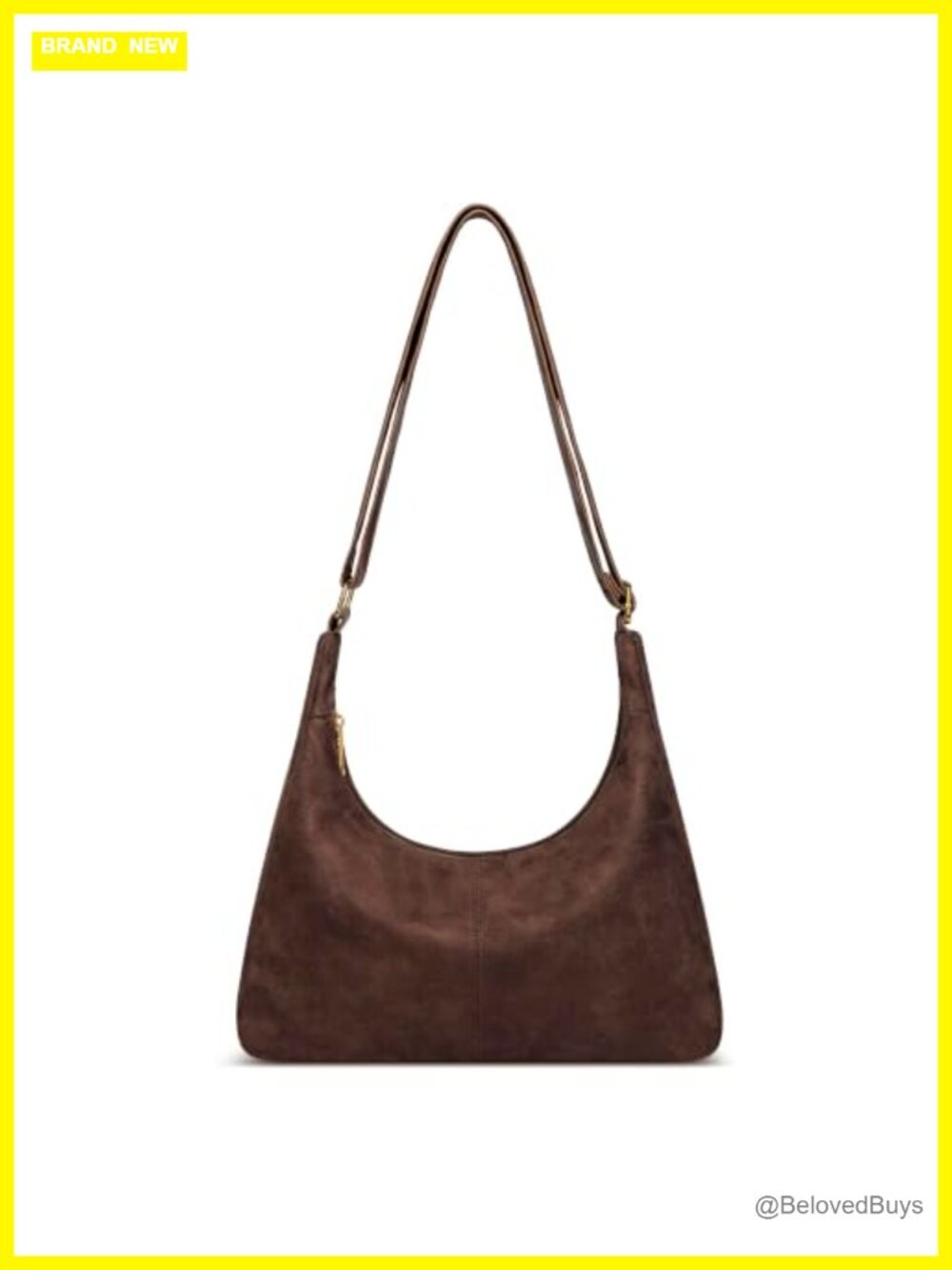 Slouchy Hobo Bag Soft Vegan Leather Shoulder Purse Adjustable Strap